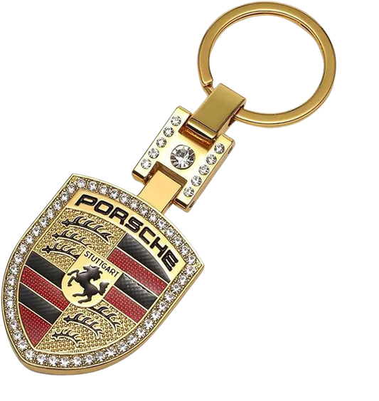 Porte-clés Porsche Gold Diamant